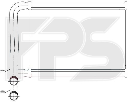 

Радиатор отопителя Hyundai Accent (05-)