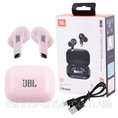 

Беспроводные bluetooth-наушники JBL MG-S20 с кейсом, pink