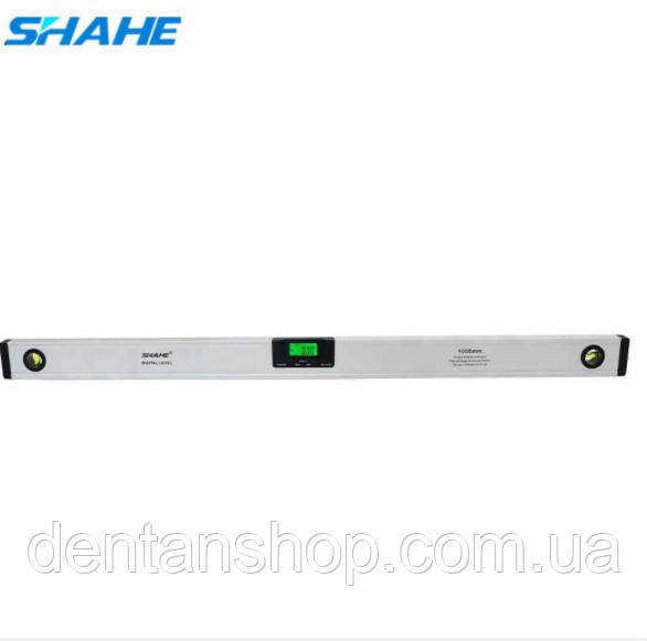 

Цифровой уровень с лазером Shahe (5417-1000) с цифровым угломером 90° и жидкостным уровнем. 1000 мм