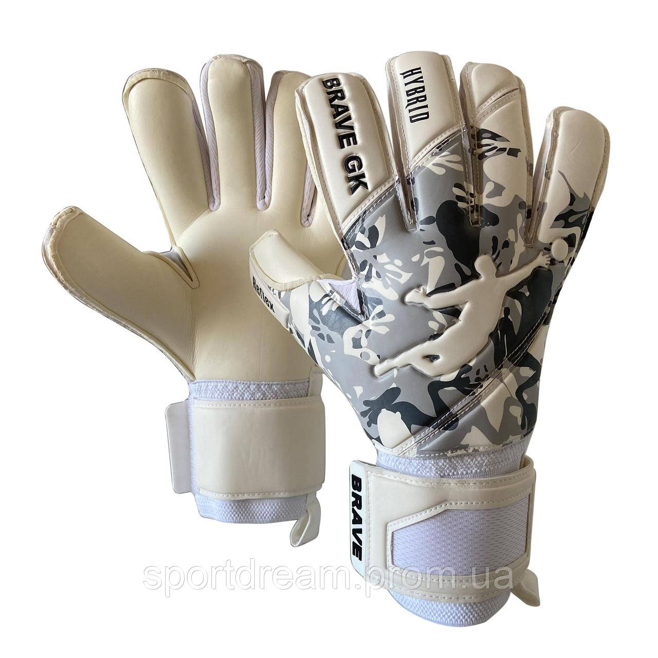 

Перчатки вратарские BRAVE GK REFLEX CAMO WHITE p.10