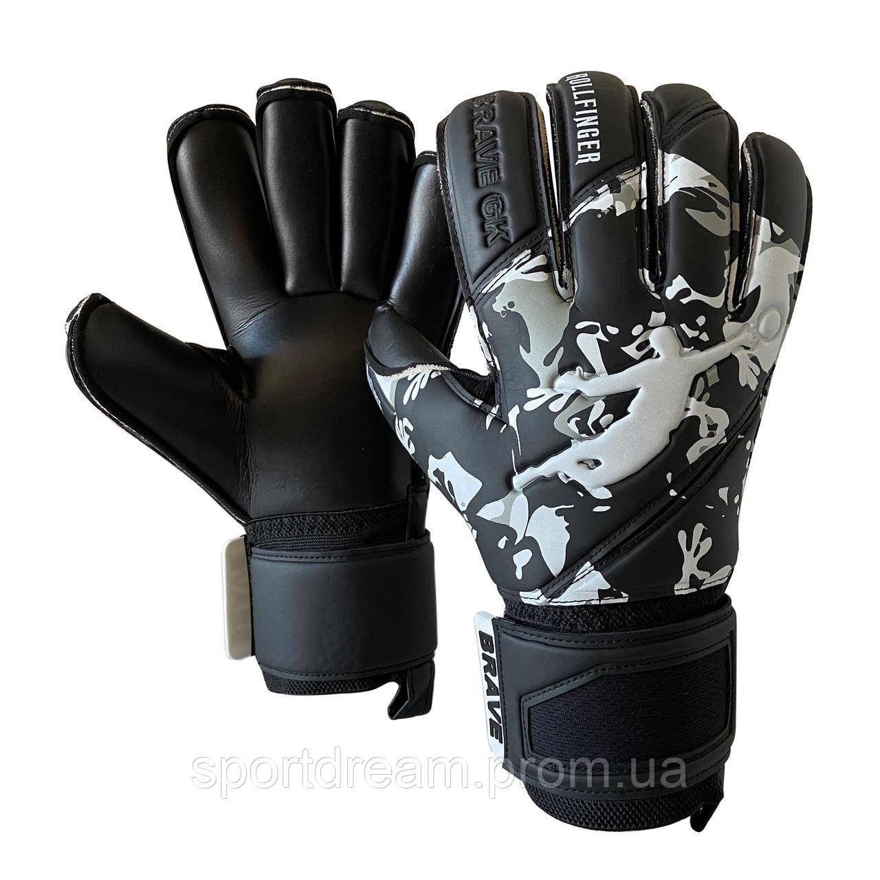 

Перчатки вратарские BRAVE GK REFLEX CAMO BLACK p.8