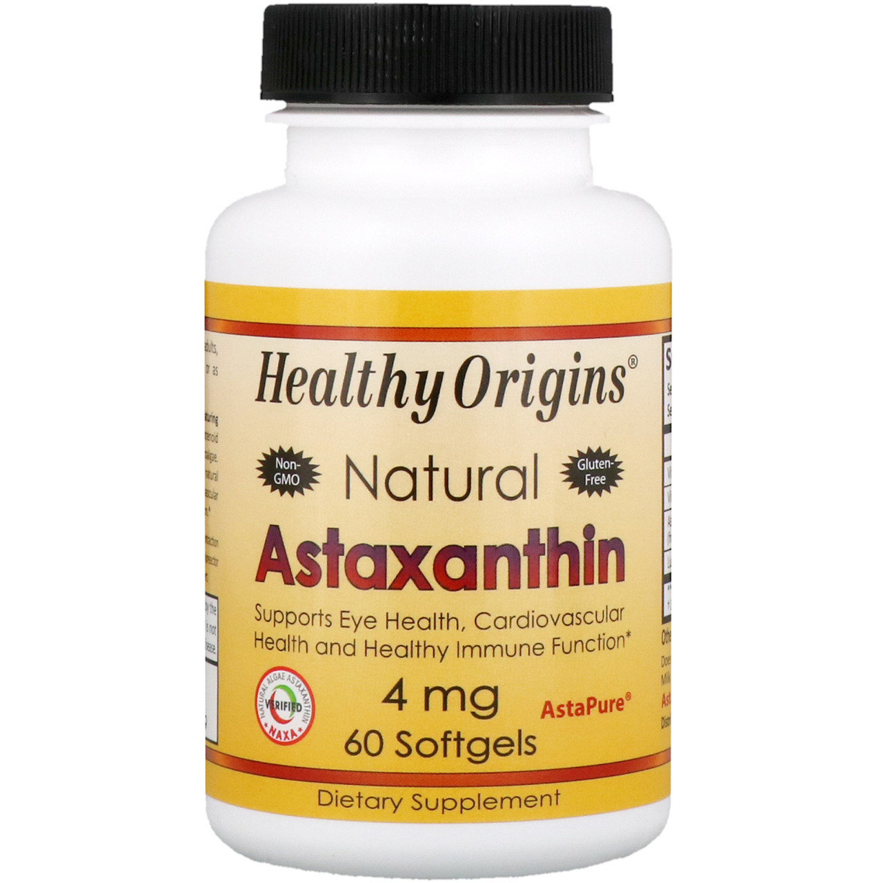 

Астаксантин (Astaxanthin) 4 мг 60 капсул