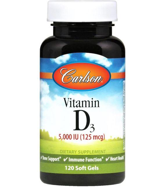 

Витамин D3 (Vitamin D3) 5000 МЕ 120 капсул