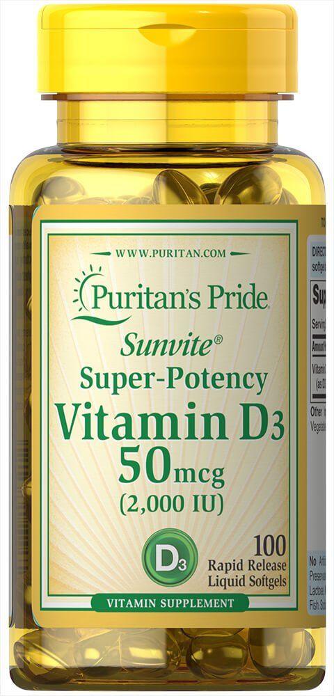 

Витамин Д3 Vitamin D3 2000 МЕ 100 капсул