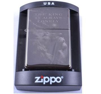 

Зажигалка бензиновая Zippo THE KINGS IS ALWAYS LONELY №4222-3