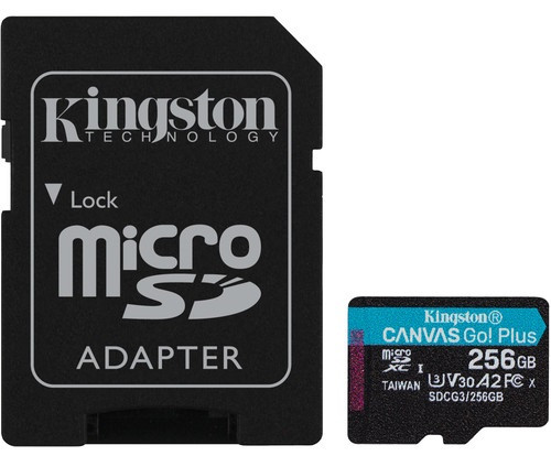 

Карта памяти Kingston microSDXC 256GB Canvas Go+ U3 V30 SDCG3 256GB + Адаптер 6552771, КОД: 1859829