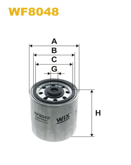 

WIX FILTERS - Фільтр паливний - Фільтр палива WF8048