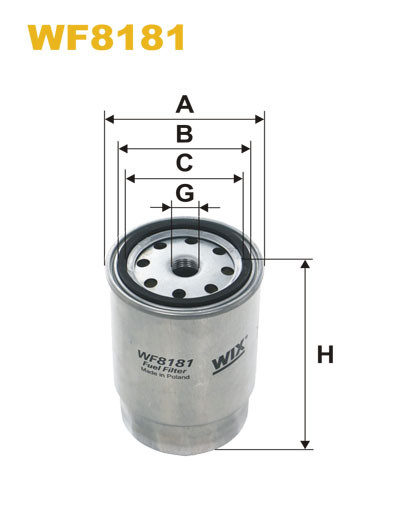 

WIX FILTERS - Фільтр паливний - Фільтр палива WF8181