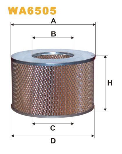 

WIX FILTERS - Фільтр повітряний - Фільтр повітря WA6505