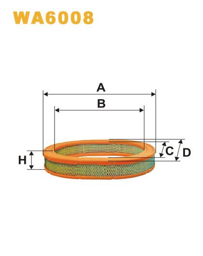 

WIX FILTERS - Фільтр повітряний - Фільтр повітря WA6008