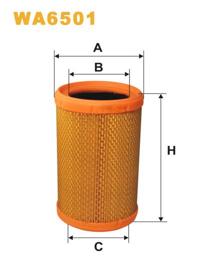 

WIX FILTERS - Фільтр повітряний - Фільтр повітря WA6501