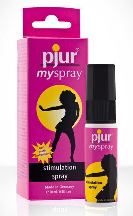 

Возбуждающий спрей для женщин pjur My Spray 20 мл с экстрактом алоэ, эффект покалывания +Презент