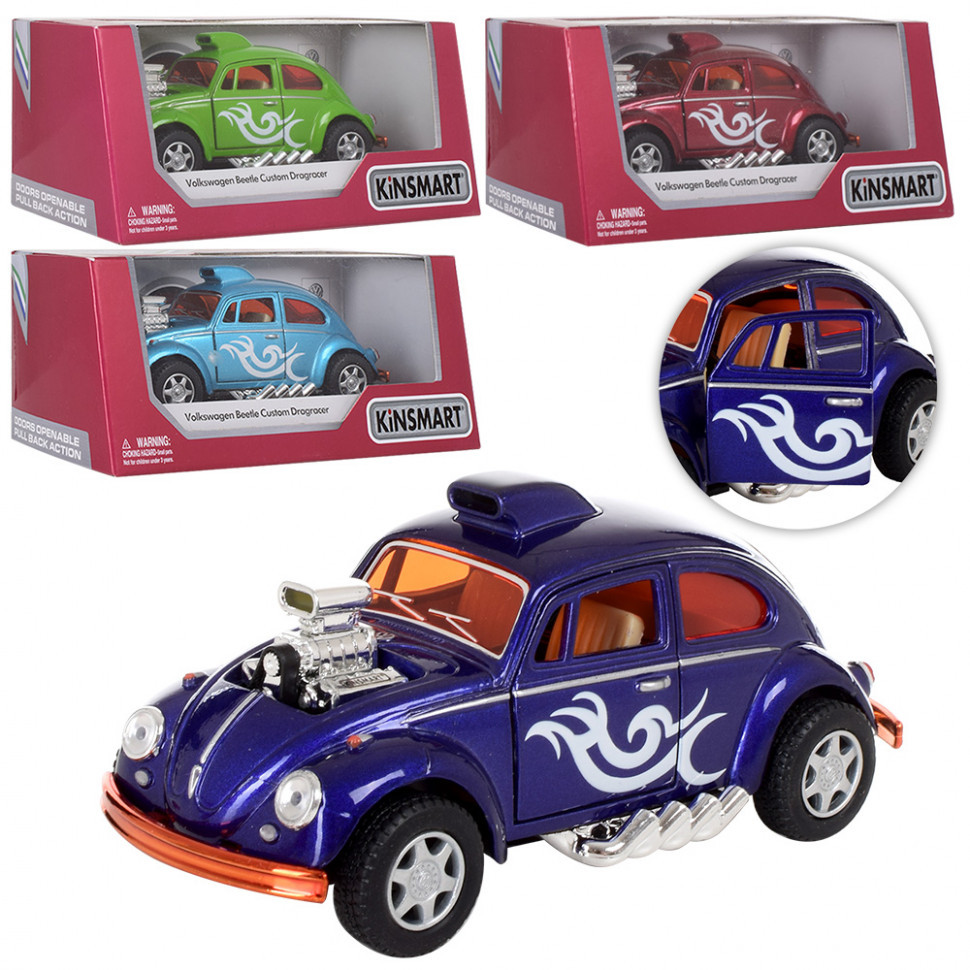 

Игрушка машинка моделька модель железная Volkswagen Beetle / Коллекционная игрушечная машина Битли Кинсмарт, Разные цвета