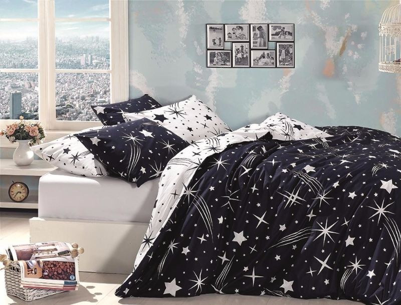 

Комплект постельного белья евро Ranforce Nevresim Takımı First Choice (Star)