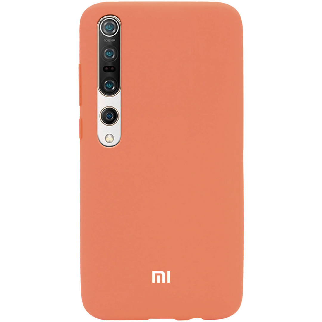 

Чехол Silicone Cover Full Protective (AA) для Xiaomi Mi 10 / Mi 10 Pro, Оранжевый / apricot