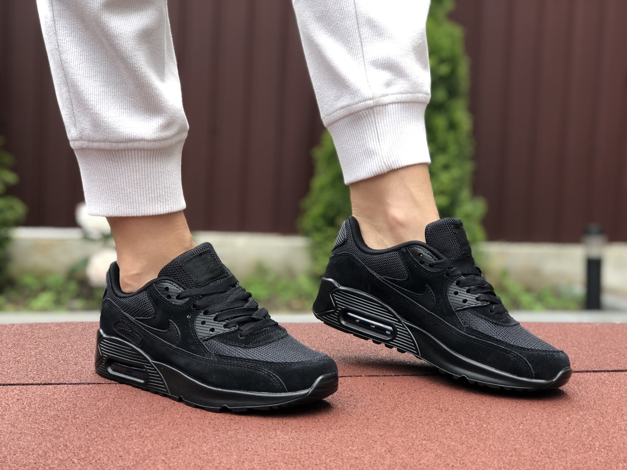 

Кроссовки женские Nike Air Max 90 черные, Найк Аир Макс 90, замша, текстиль, код SD-9493 да, 38