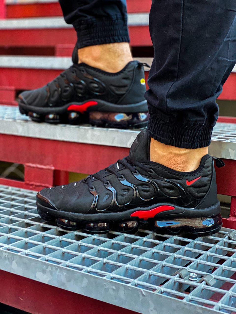 

Кроссовки мужские Nike Air VaporMax Plus черные, Найк Аир ВапорМакс, текстильные, код KS-2771 да, 45