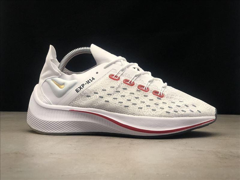 

Кроссовки мужские Nike EXP X14 белые, Найк Х14, текстильные, прошиты, код TD-9143