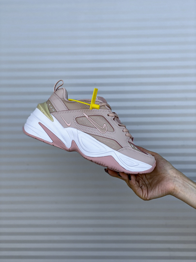 

Кроссовки женские Nike M2K Tekno пудровые, Найк М2К Техно, натуральная кожа, код PL-0258 39