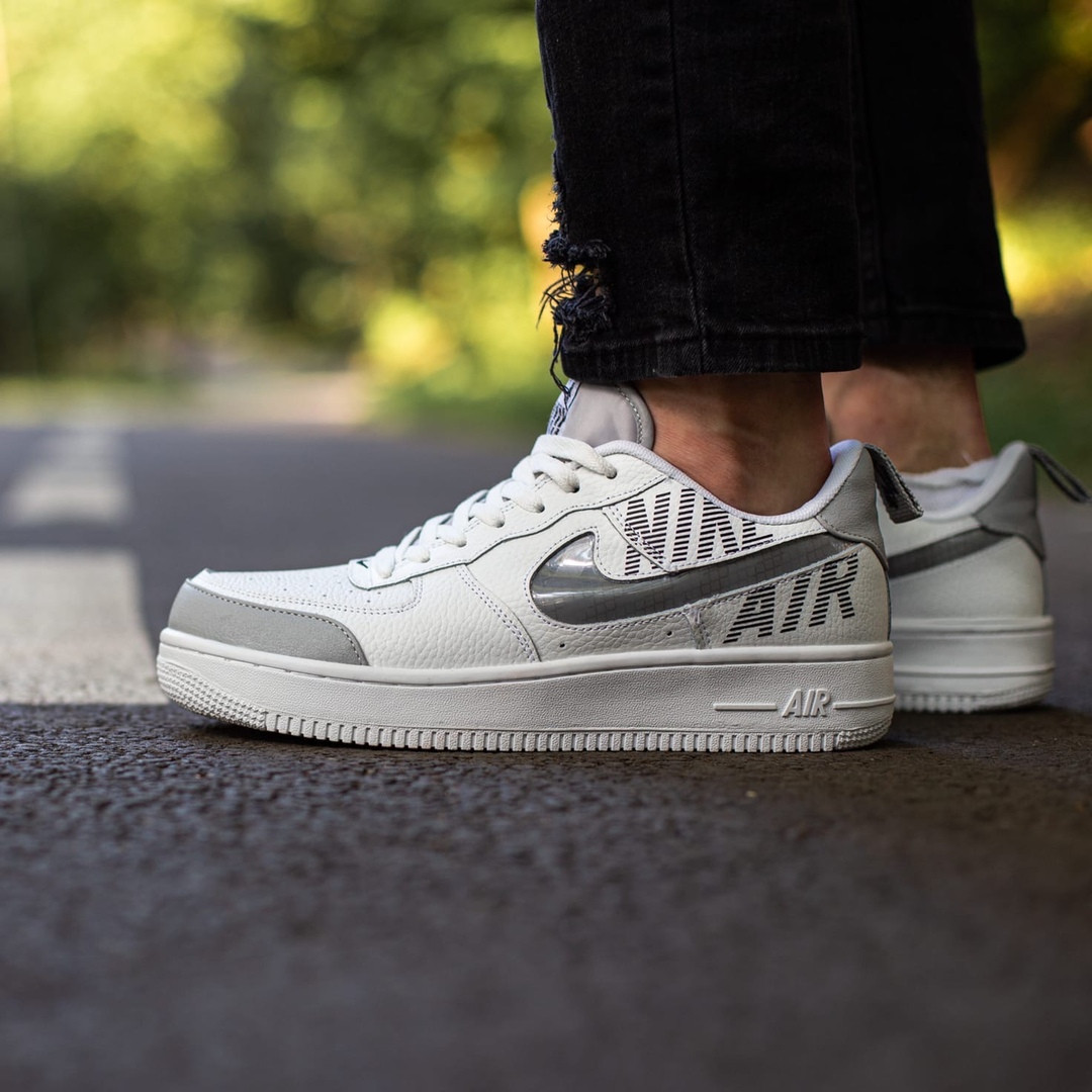 

Кроссовки мужские Nike Air Force 1' 07 белые, Найк Аир Форс, натуральная кожа, код IN-519 43