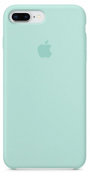 

Силиконовый чехол на айфон Silicone Case for Apple iPhone 7 Plus / 8 Plus Marine Green, Мятно-голубой