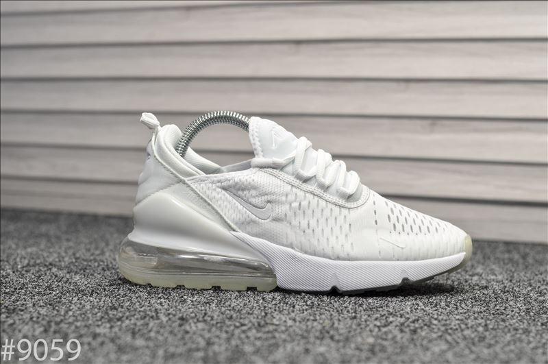 

Кроссовки мужские Nike Air Max 270 белые, Найк Аир Макс 270, текстильные, прошиты, код TD-9059 44