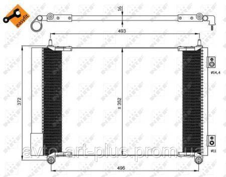 

Радатор конд. P206 1.6 HDi 11/03- LKQ A PEA 5258