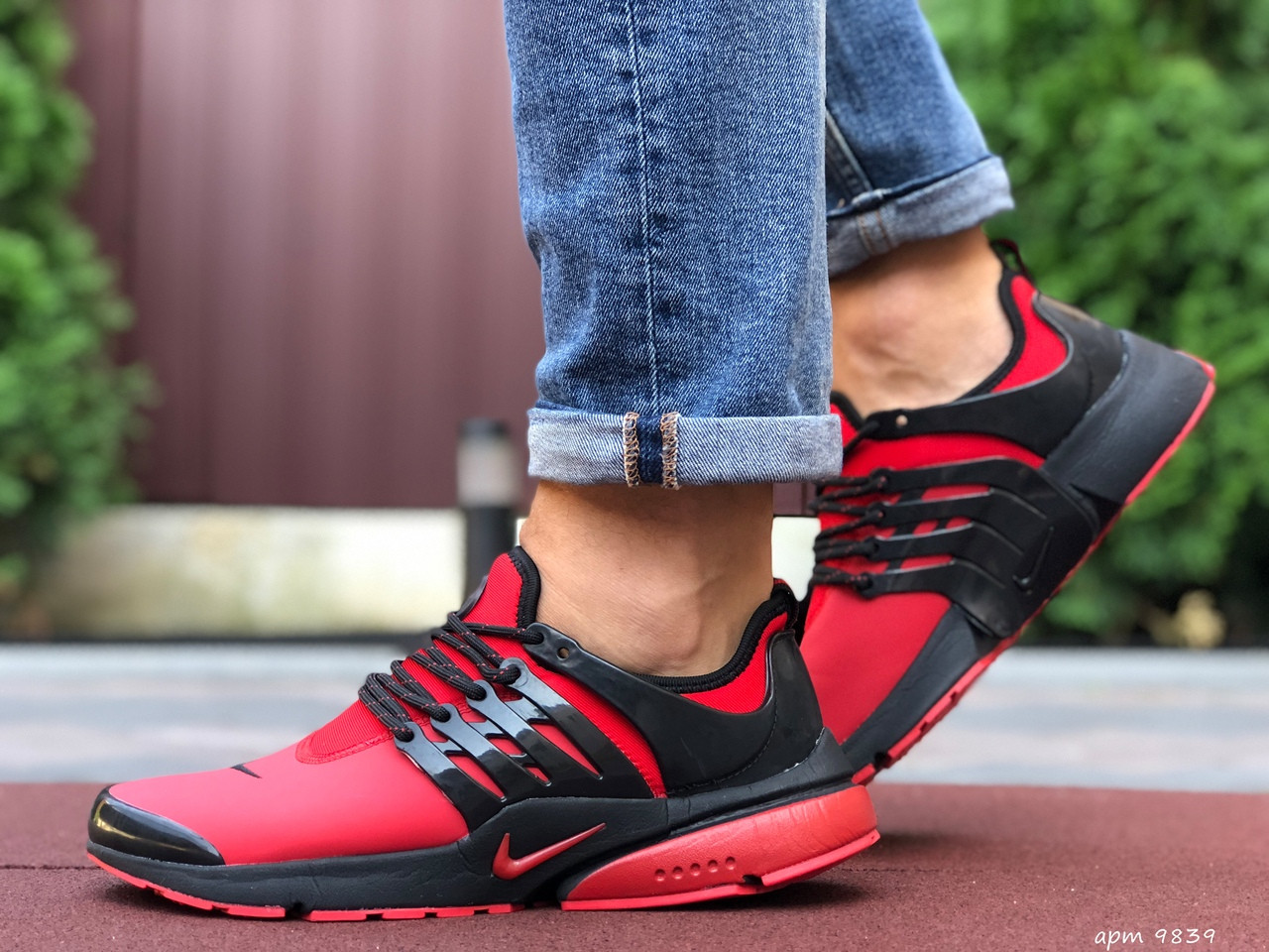 

Кроссовки мужские Nike Air Presto красные, Найк Аир Престо, натуральная кожа, код SD-9839 42