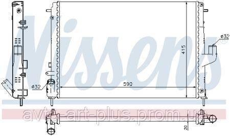 

Радиатор DA DUSTER(10-)1.5 dCi(+)[OE 21410- 0598R] NISSENS NIS 637613