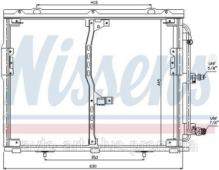 

Конденсер MB S W 140(91-)300 S(+)[OE 140 830 00 70] NISSENS NIS 94330