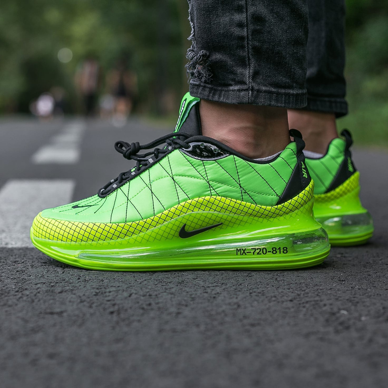 

Кроссовки мужские Nike Air Max 720 Termo Green, Найк Аир Макс 720, водонепроницаемый нейлон, код IN-583 45