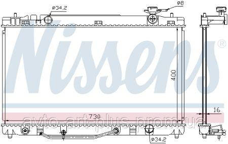 

Радиатор TY CAMRY(07-)2.4(+)[OE 16400-0H210] NISSENS NIS 646808