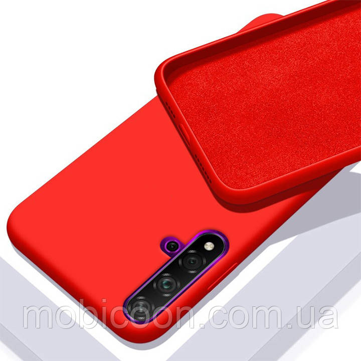 

Чехол Silicone Case Full для Huawei Nova 5T red (хуавей нова 5т), Красный