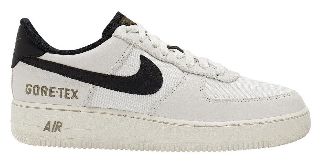 

Мужские Кроссовки Nike Air Force Low Gore-Tex "White Black" - "Белые Черные" (Реплика ААА+), Белый