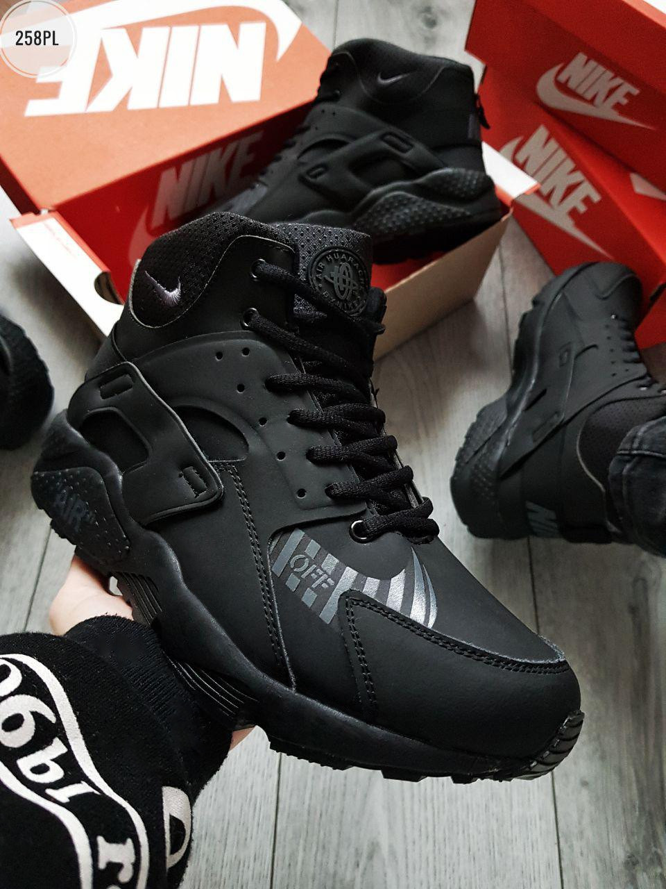 

Зимние Мужские кроссовки Huarache Off BLACK Winter