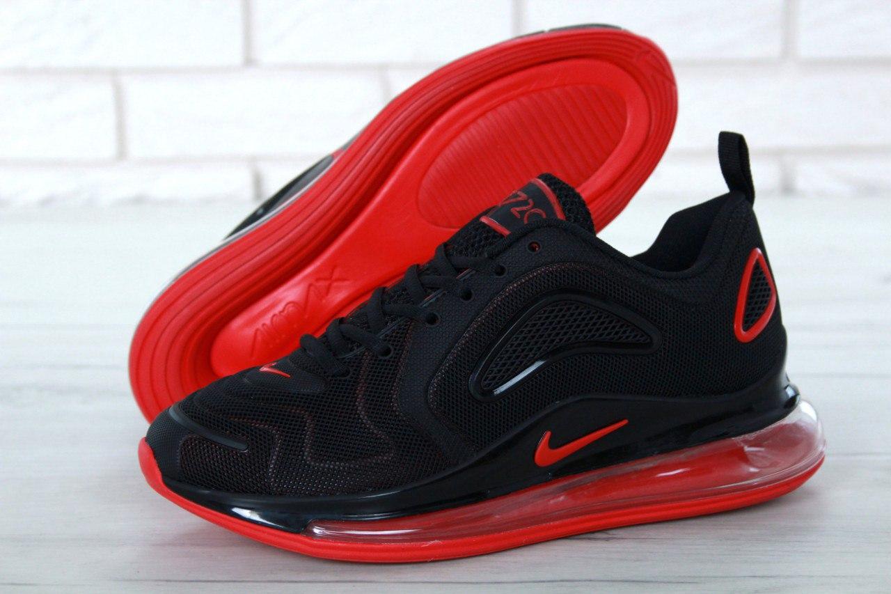 

Мужские кроссовки Nike Air Max 720 Black Red / Найк Аир Макс 720 Черные Красные, Черный