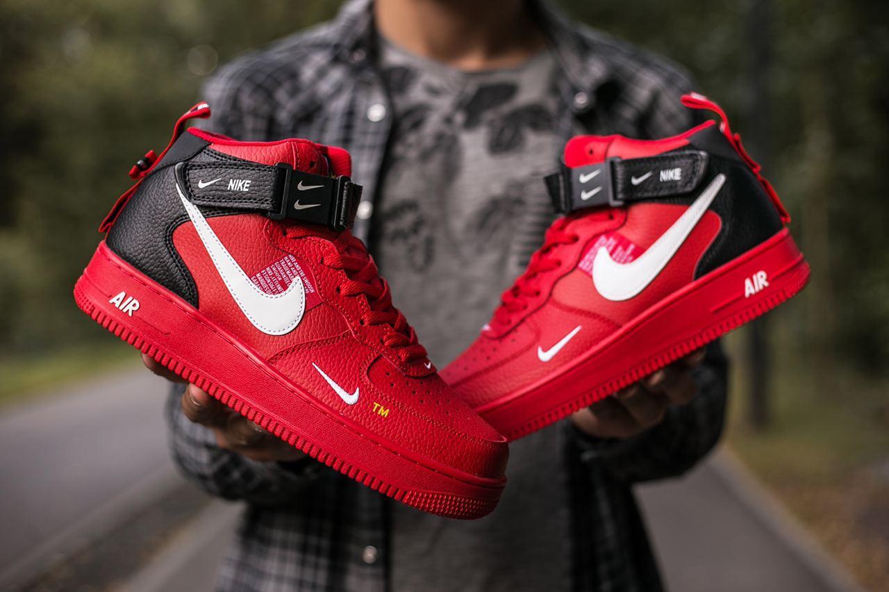 

Мужские кроссовки NIKE Air Force 1 Red / Найк Аир Форс 1 Красные 45, Красный
