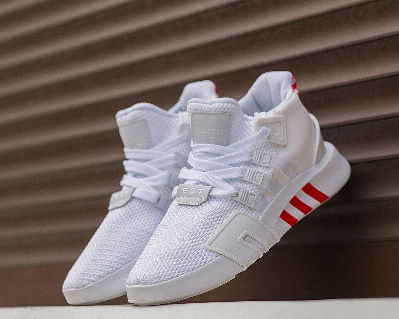 

Женские кроссовки Adidas EQT Bask ADV White/Red / Адидас ЕКТ Белые Красные 37, Белый