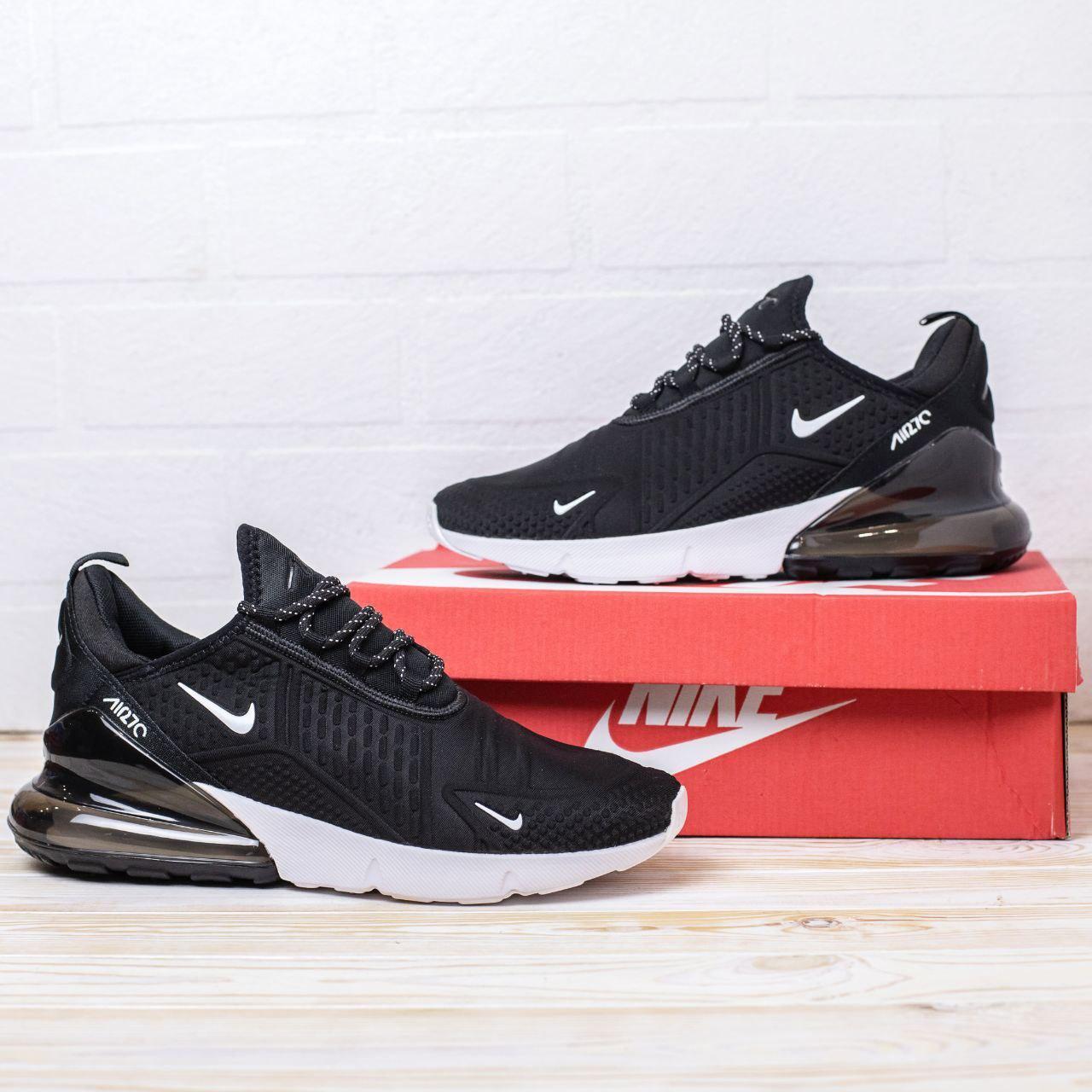 

Мужские кроссовки Nike Air Max 270 Black White / Найк Аир Макс 270 Черные Белые 45, Черный