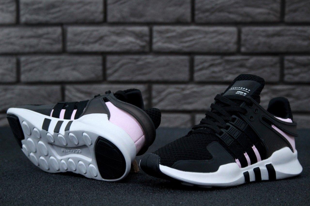 

Женские кроссовки Adidas EQT Black Pink / Адидас Эквипмент Черные Розовые 39, Черный