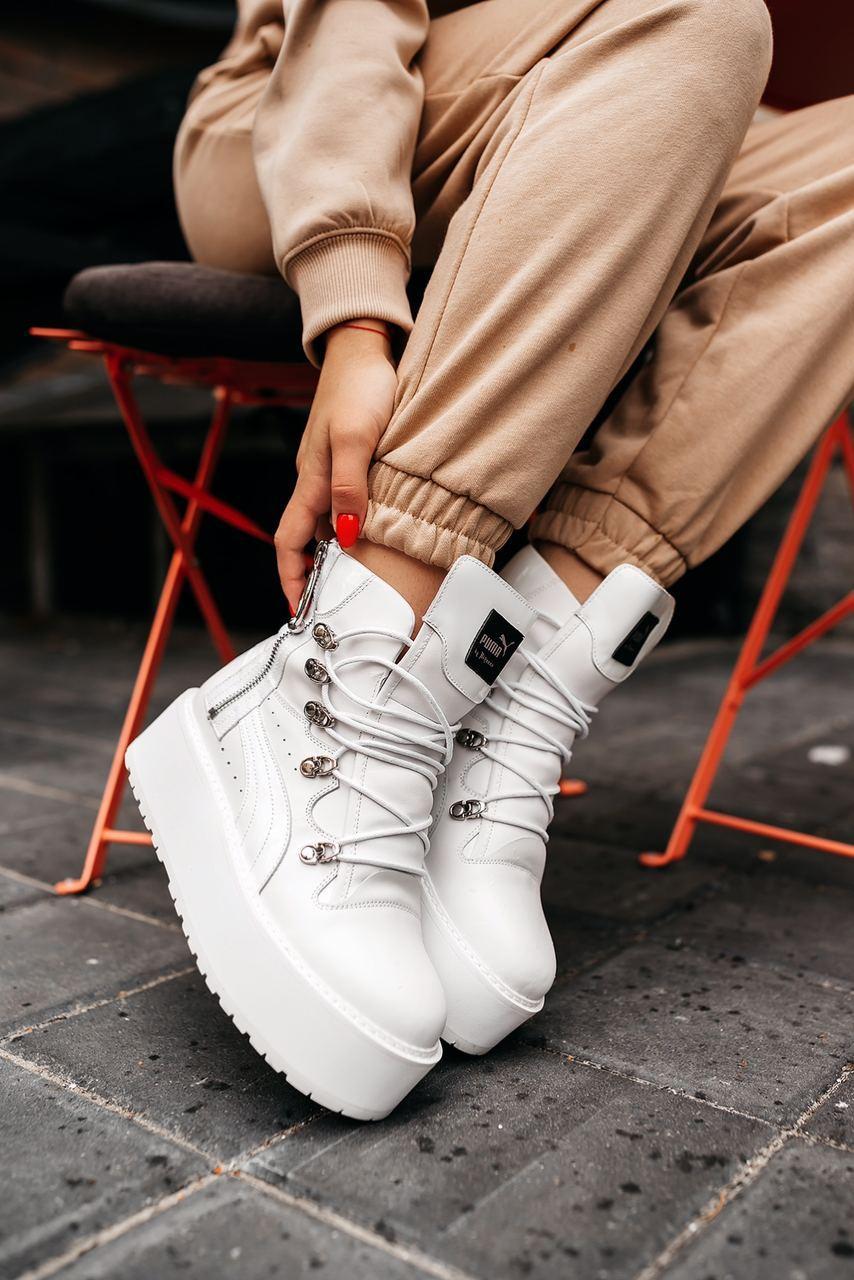 

Женские ботинки PUMA BY RIHANNA SNEAKER BOOT White / Пума Рианна Белые 39, Белый