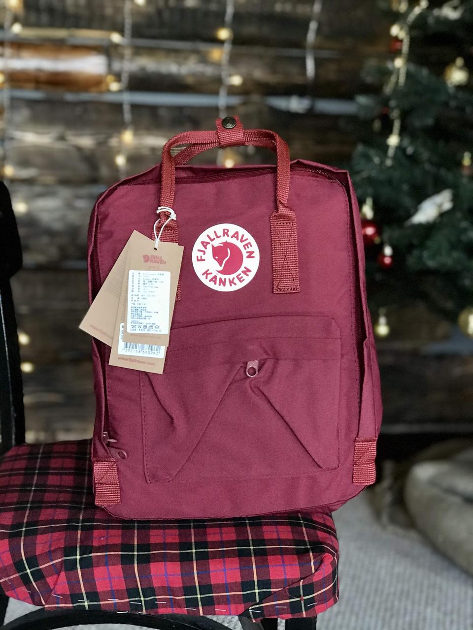 

Рюкзак Fjallraven Kanken Classic Сherry / Канкен Классический Вишневый, Бордовый