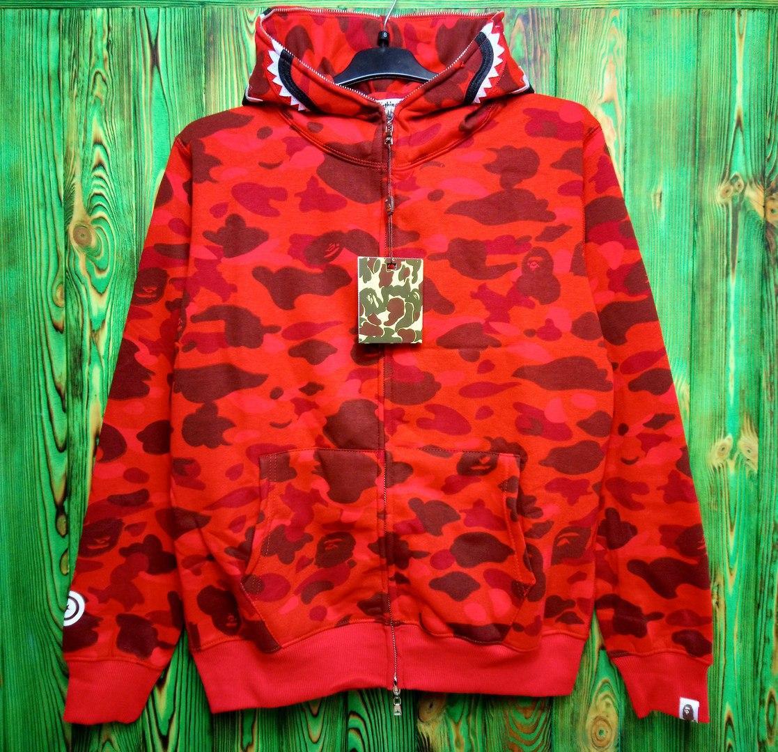 

Толстовка Bape Shark Camo red XL