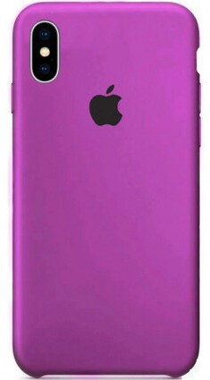 

Силиконовый чехол на айфон фиолетовый Silicone Case for Apple iPhone X / Xs Purple