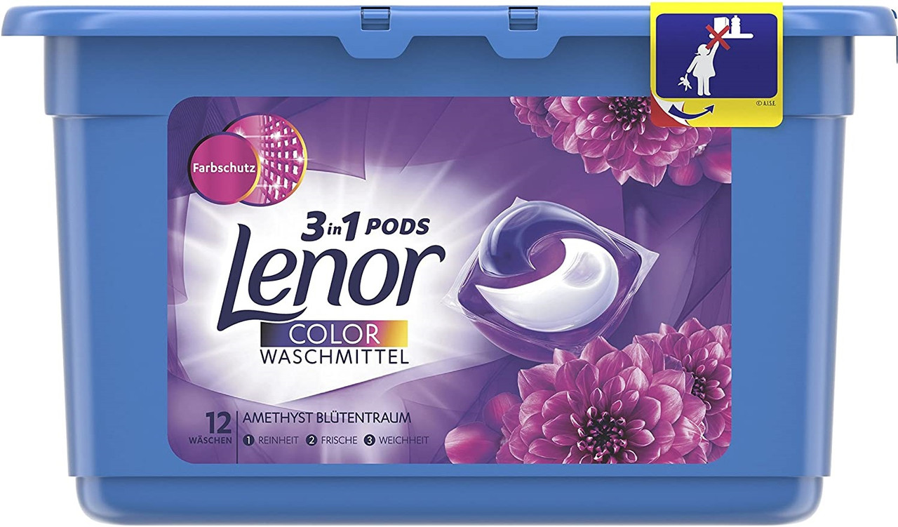 

Капсулы для стирки цветного белья Lenor Amethyst & Bloemen boeket 12 шт