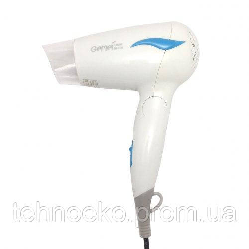 

Фен дорожный Gemei GM-1739 Белый FL-71, КОД: 284366