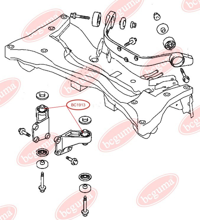 

Сайлентблок дифференциала 14x45x56 Mitsubishi Outlander 03- BC1913