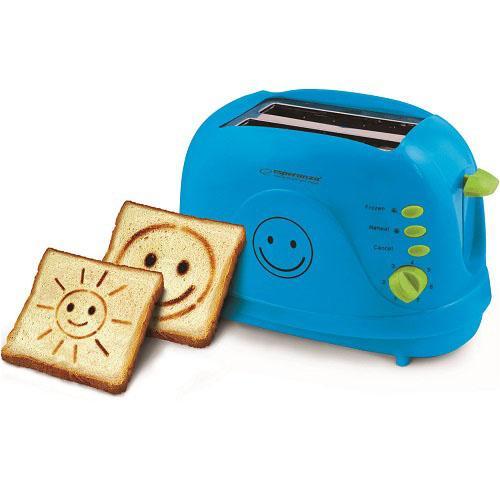 

Тостер Esperanza EKT003B Smiley blue 750 Вт