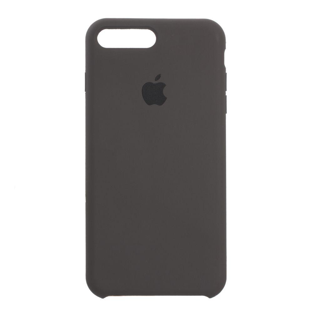 

Чехол для iPhone 8 Plus силиконовый с бархатом микрофиброй накладка чохол на эпл айфон 8 плюс + темно серый 15