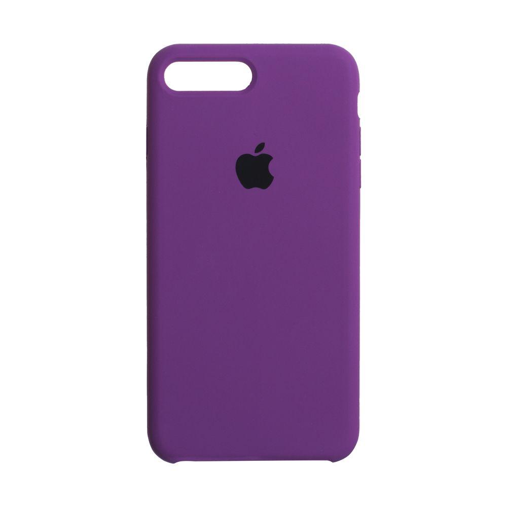 

Чехол для iPhone 7 Plus Silicone Case силиконовый с микрофиброй бархатный чехол на айфон 7 плюс фиолетовый 43